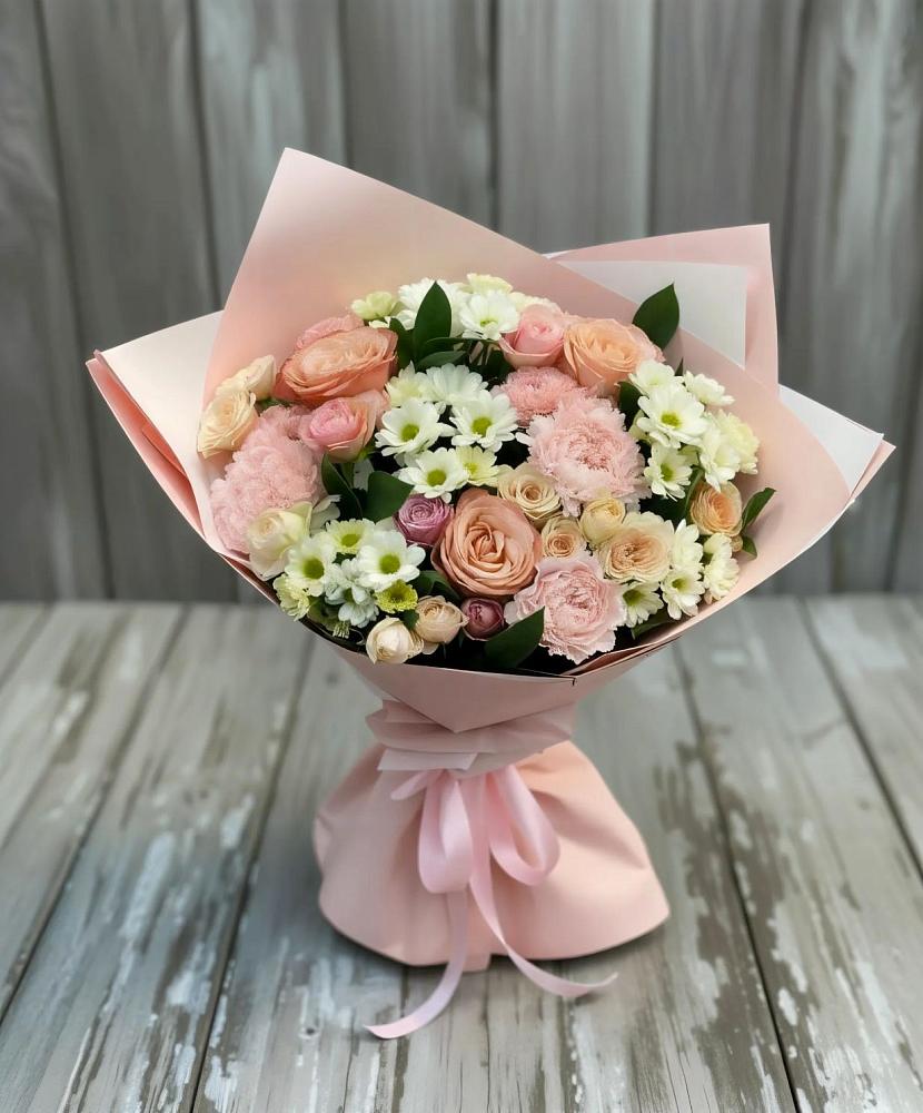 Букет цветов из: Гвоздики, Розы и Хризантемы в Игриме