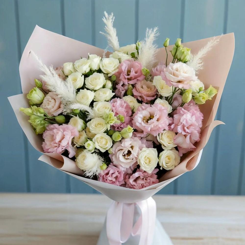 Букет цветов из: Альстромерии и Розы в Игриме