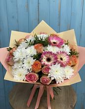 Букет цветов из:  Розы, Герберы и Хризантемы в Игриме