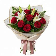 Букет цветов из:  Лилии и Розы в Игриме