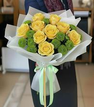 Букет цветов из:  Хризантемы и Розы в Игриме