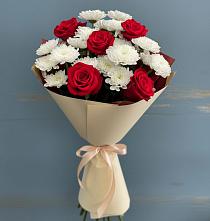 Букет цветов из:  Розы и Хризантемы в Игриме