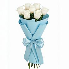 Букет 7 белых роз Проуд в Игриме