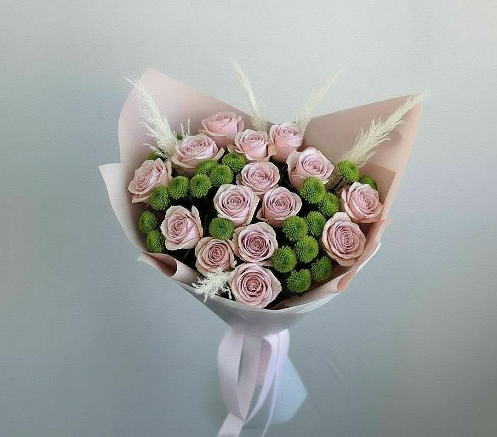 Букет цветов из: Розы и Хризантемы в Игриме