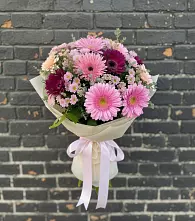 Букет цветов из:  Герберы и Хризантемы в Игриме