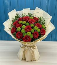 Букет цветов из:  Розы и Хризантемы в Игриме