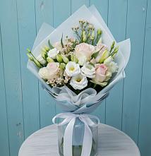 Букет цветов из:  Розы и Лизиантусы #REPLACE_PRED# Игриме