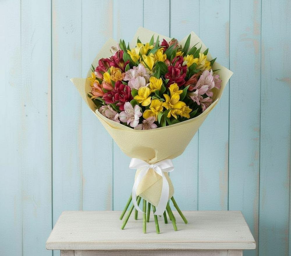 Букет цветов из: Альстромерии в Игриме