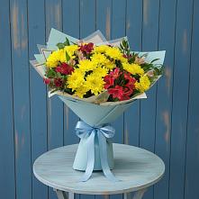 Букет цветов из:  Альстромерии и Хризантемы в Игриме