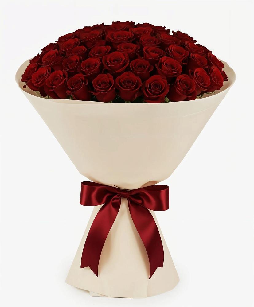 Букет 101 Бордовая роза Блэк Бакарра в Игриме