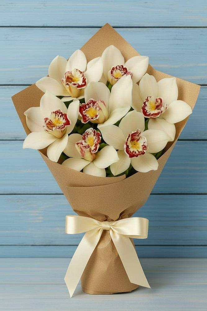 Букет цветов из: Орхидеи и Розы в Игриме